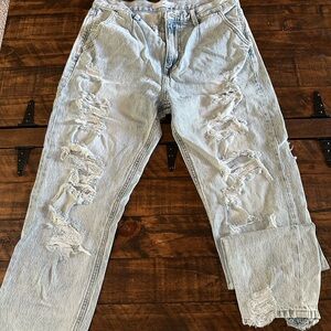 KanCan Blue Relaxed Fit Distressed Denim